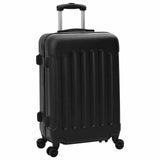 vidaXL Koffer met slot 3 pcs Zwart 50 x 31 x 78 cm ABS Kunststof