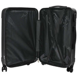 vidaXL Koffer met slot 3 pcs Zwart 50 x 31 x 78 cm ABS Kunststof