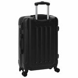 vidaXL Koffer met slot 3 pcs Zwart 50 x 31 x 78 cm ABS Kunststof
