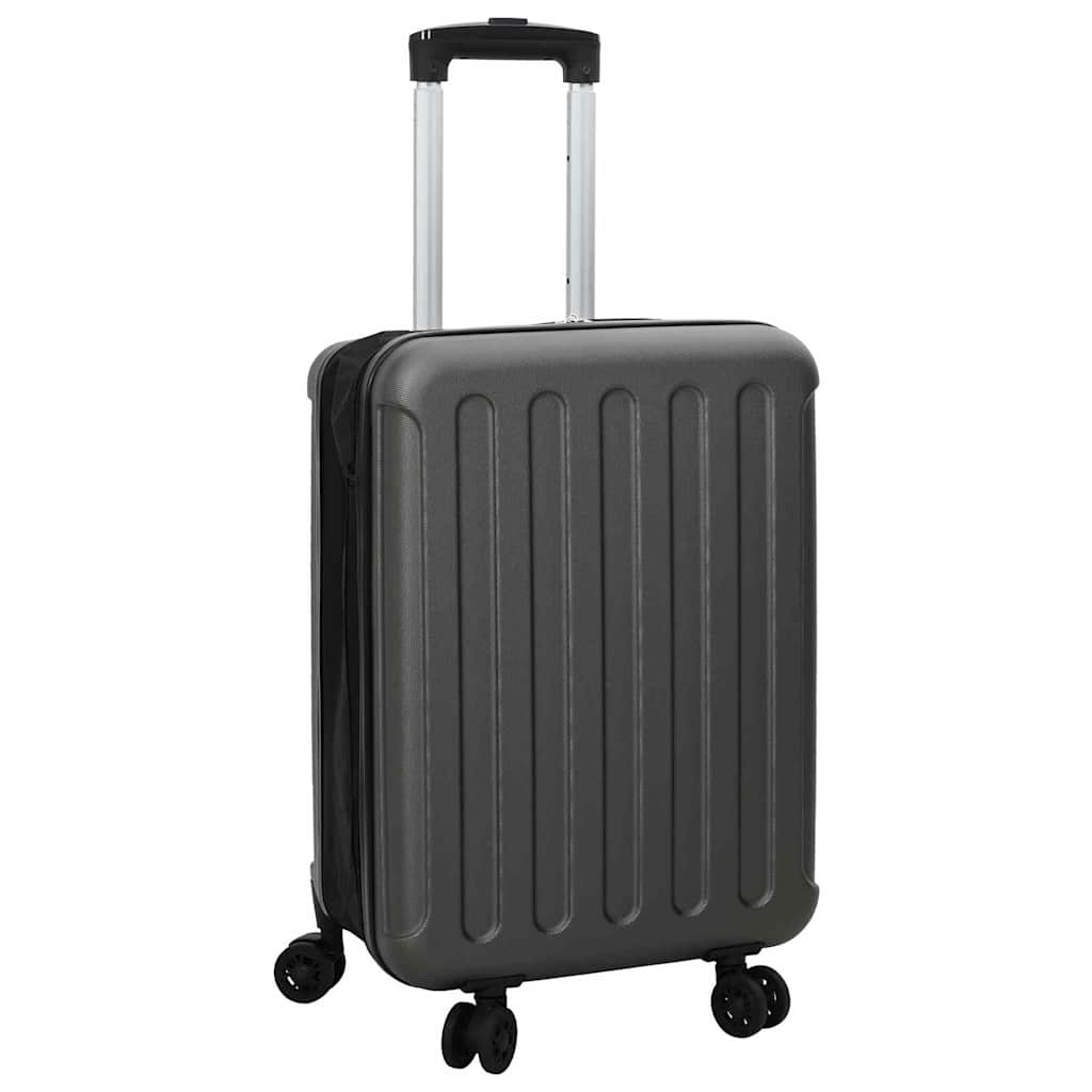 vidaXL Suitcase with lock Black 34 x 23 x 55.5 cm ABS Plastic