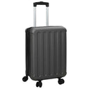 vidaXL Suitcase with lock Black 34 x 23 x 55.5 cm ABS Plastic
