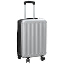 vidaXL Suitcase with lock Black 34 x 23 x 55.5 cm ABS Plastic