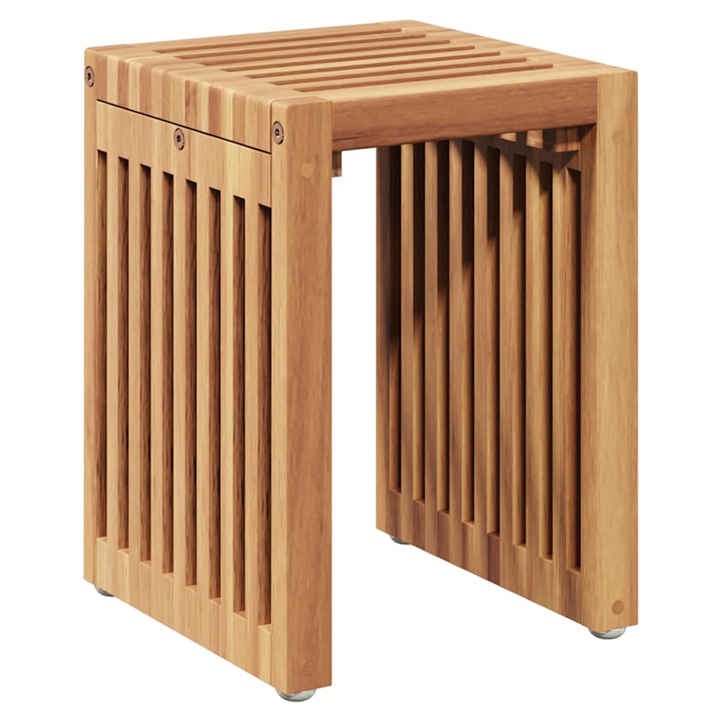 vidaXL Tuin Bijzettafel 3 pcs Bruin 33 x 44,5 x 51 cm Massief Teakhout