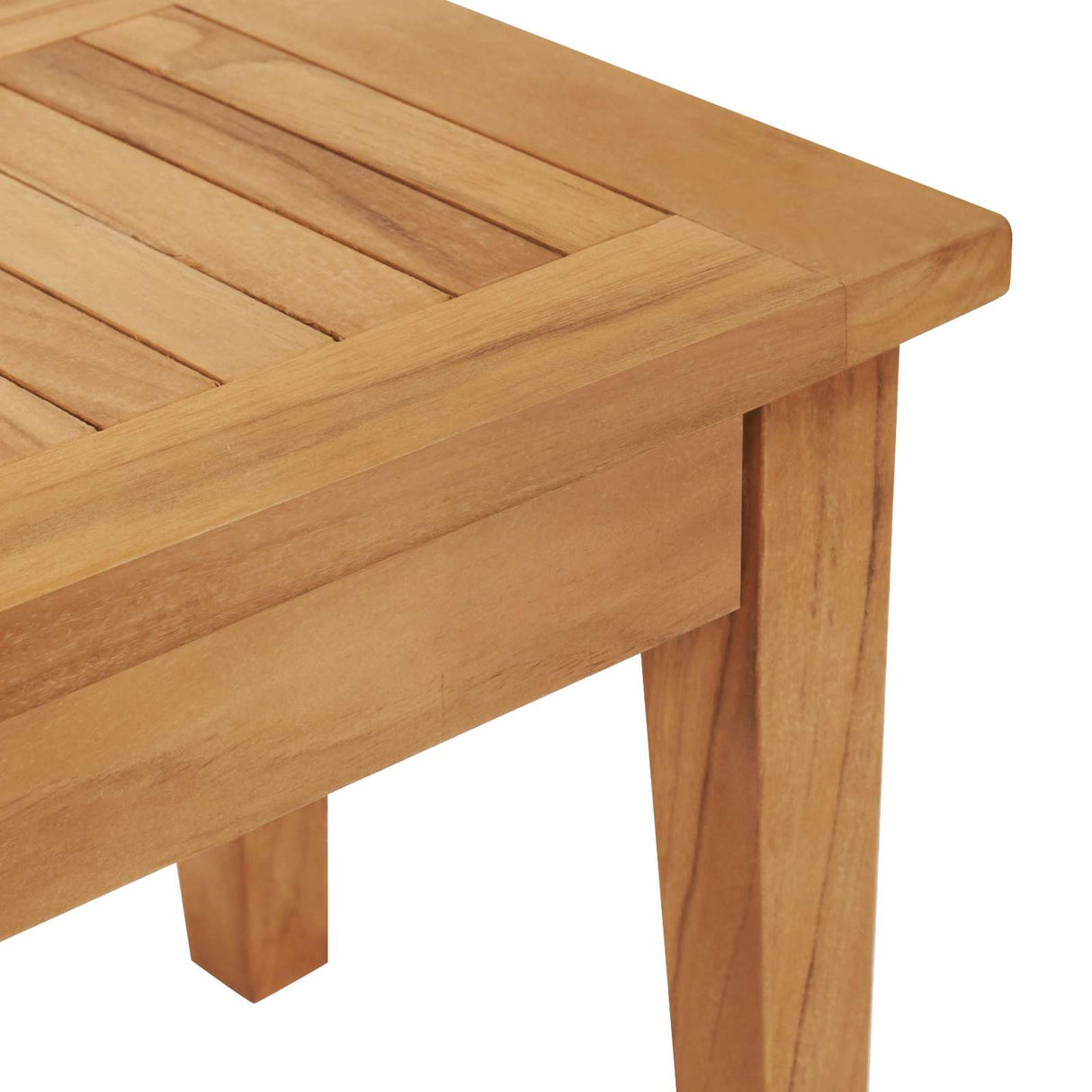 vidaXL Tuinstoel en Tafel Set 2 pcs Crème en bruin Massief teakhout