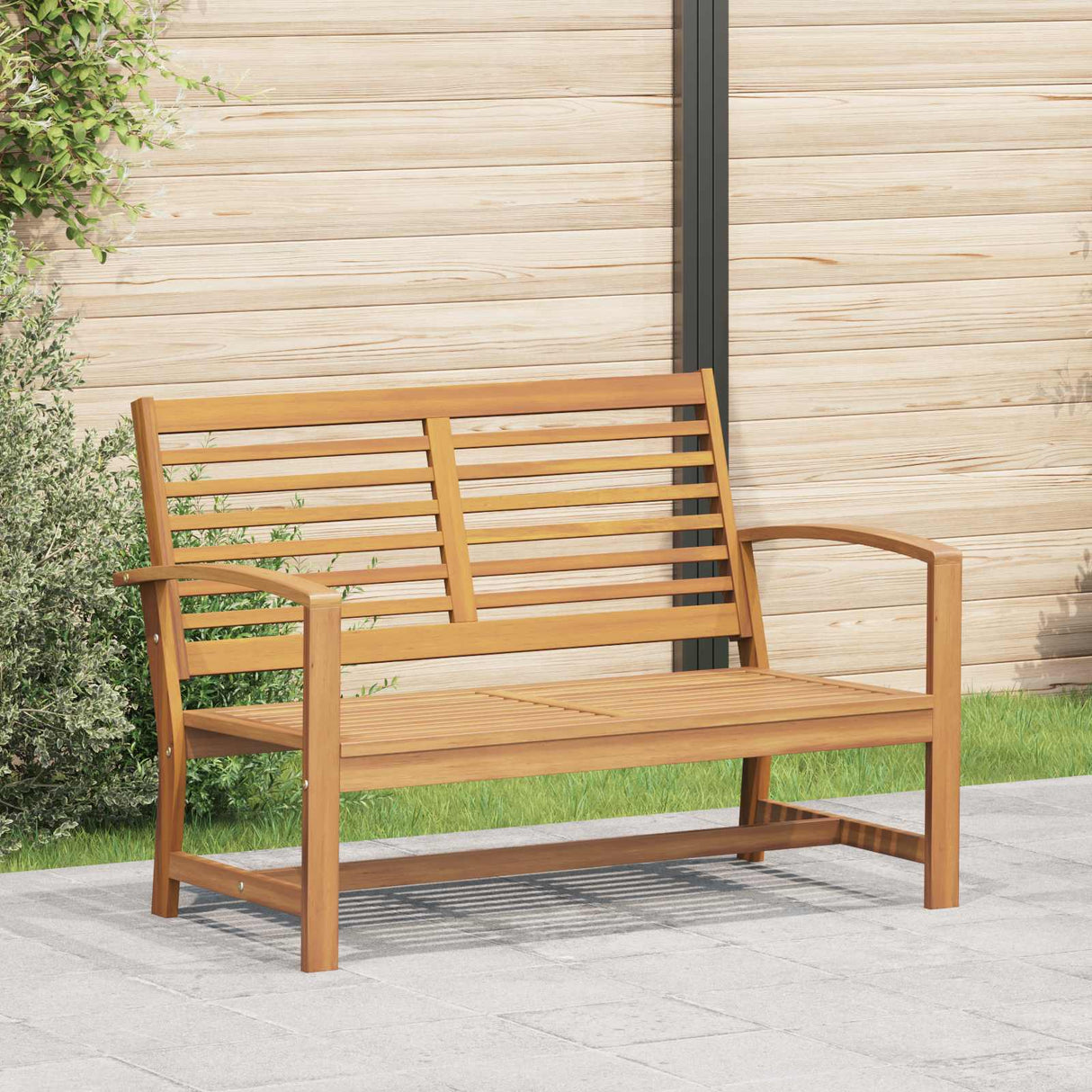 vidaXL Bank Bruin 110 x 65 x 76,5 cm Massief Teakhout
