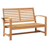 vidaXL Bank Bruin 110 x 65 x 76,5 cm Massief Teakhout