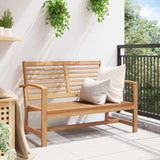 vidaXL Bank Bruin 110 x 65 x 76,5 cm Massief Teakhout