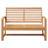 vidaXL Bank Bruin 110 x 65 x 76,5 cm Massief Teakhout
