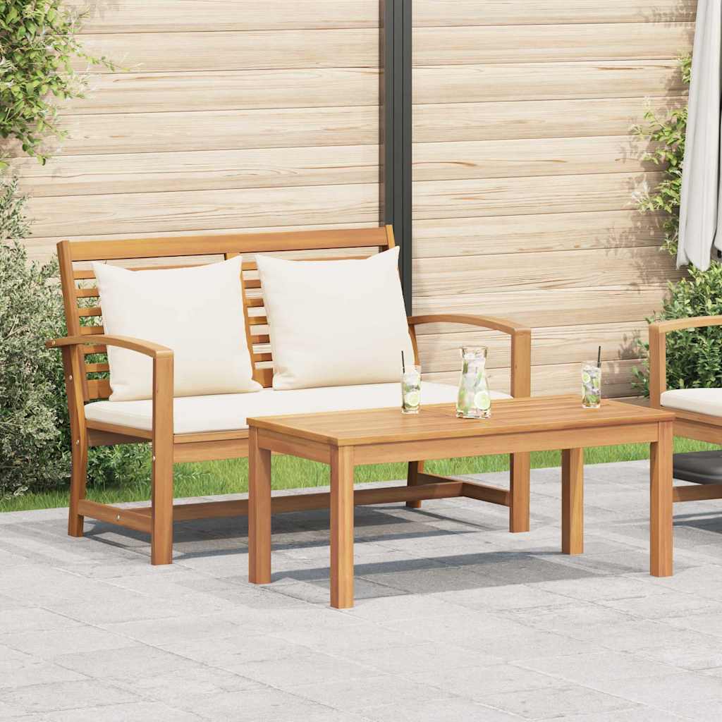 vidaXL Bank Bruin 110 x 65 x 76,5 cm Massief Teakhout
