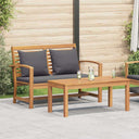 vidaXL Bank Bruin 110 x 65 x 76,5 cm Massief Teakhout