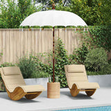 vidaXL Balinese Parasol Crème 190 x 190 x 260 cm Katoen