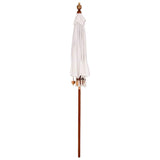 vidaXL Balinese Parasol Crème 190 x 190 x 260 cm Katoen