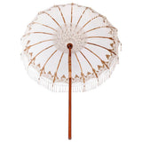 vidaXL Balinese Parasol Crème 190 x 190 x 260 cm Katoen