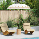 vidaXL Balinese Parasol Cream 185 x 185 x 260 cm Cotton