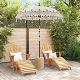 vidaXL Balinese Parasol Cream 185 x 185 x 260 cm Cotton