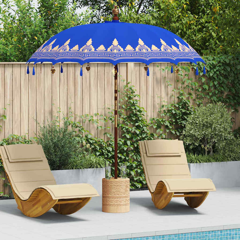 vidaXL Balinese Parasol Cream 185 x 185 x 260 cm Cotton