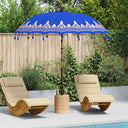 vidaXL Balinese Parasol Cream 185 x 185 x 260 cm Cotton