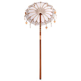 vidaXL Balinese Parasol Crème 125 x 125 x 260 cm Katoen