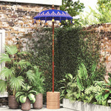 vidaXL Balinese Parasol Crème 125 x 125 x 260 cm Katoen