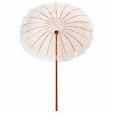 vidaXL Macramé Parasol Crème 190 x 190 x 260 cm Katoen