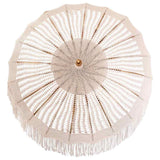 vidaXL Macramé Parasol Crème 190 x 190 x 260 cm Katoen