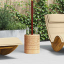 vidaXL Parasolvoet Naturel Ø34 x 40 cm Massief hout
