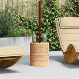 vidaXL Parasolvoet Naturel Ø34 x 40 cm Massief hout