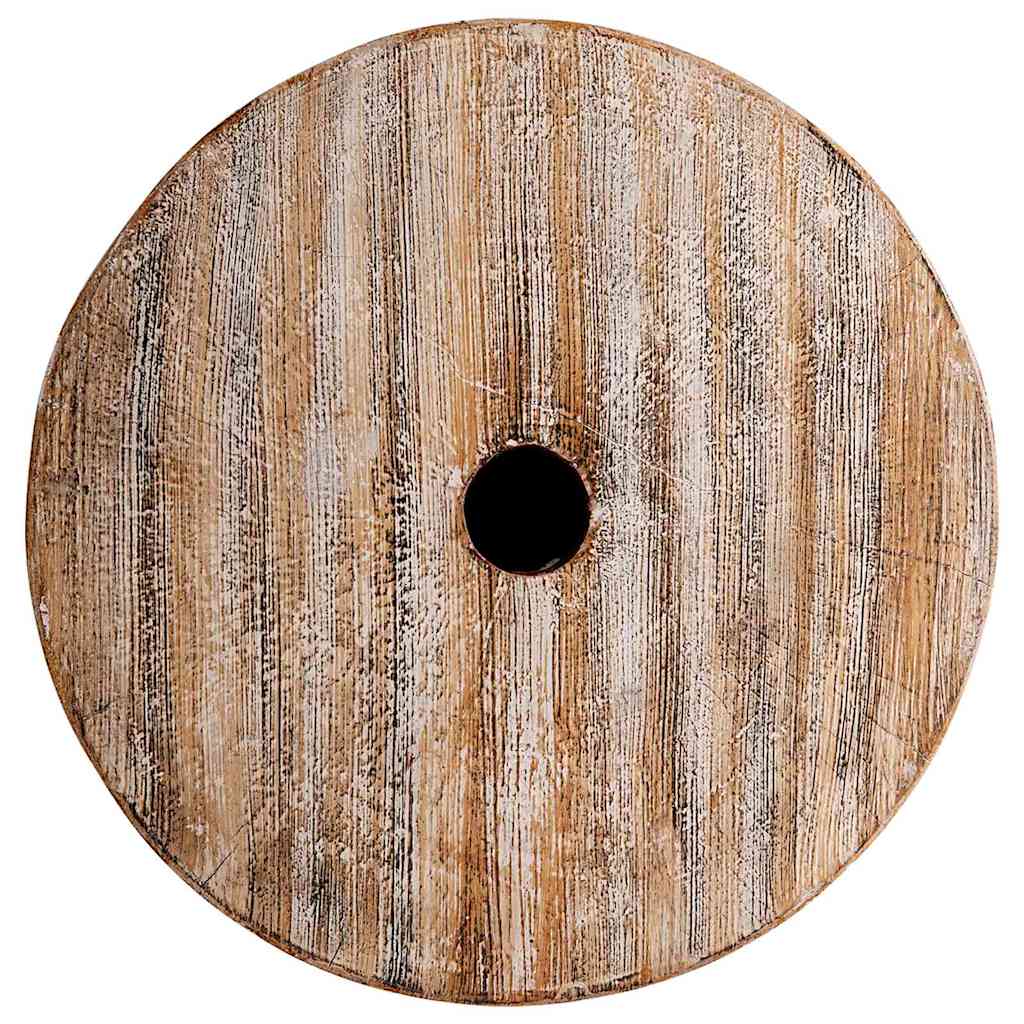 vidaXL Parasolvoet Naturel Ø34 x 40 cm Massief hout