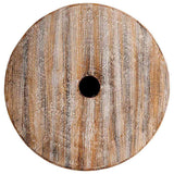 vidaXL Parasolvoet Naturel Ø34 x 40 cm Massief hout