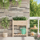 vidaXL Tuin Plantpot Beige 71 x 37 x 76,5 cm Massief Vurenhout