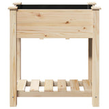 vidaXL Tuin Plantpot Beige 71 x 37 x 76,5 cm Massief Vurenhout