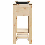 vidaXL Tuin Plantpot Beige 71 x 37 x 76,5 cm Massief Vurenhout