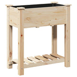 vidaXL Tuin Plantpot Beige 71 x 37 x 76,5 cm Massief Vurenhout