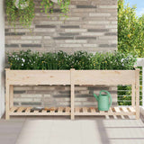 vidaXL Tuin Plantpot Beige 71 x 37 x 76,5 cm Massief Vurenhout