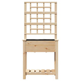 vidaXL Tuin Plantpot Beige 71 x 38 x 152 cm Massief Vurenhout