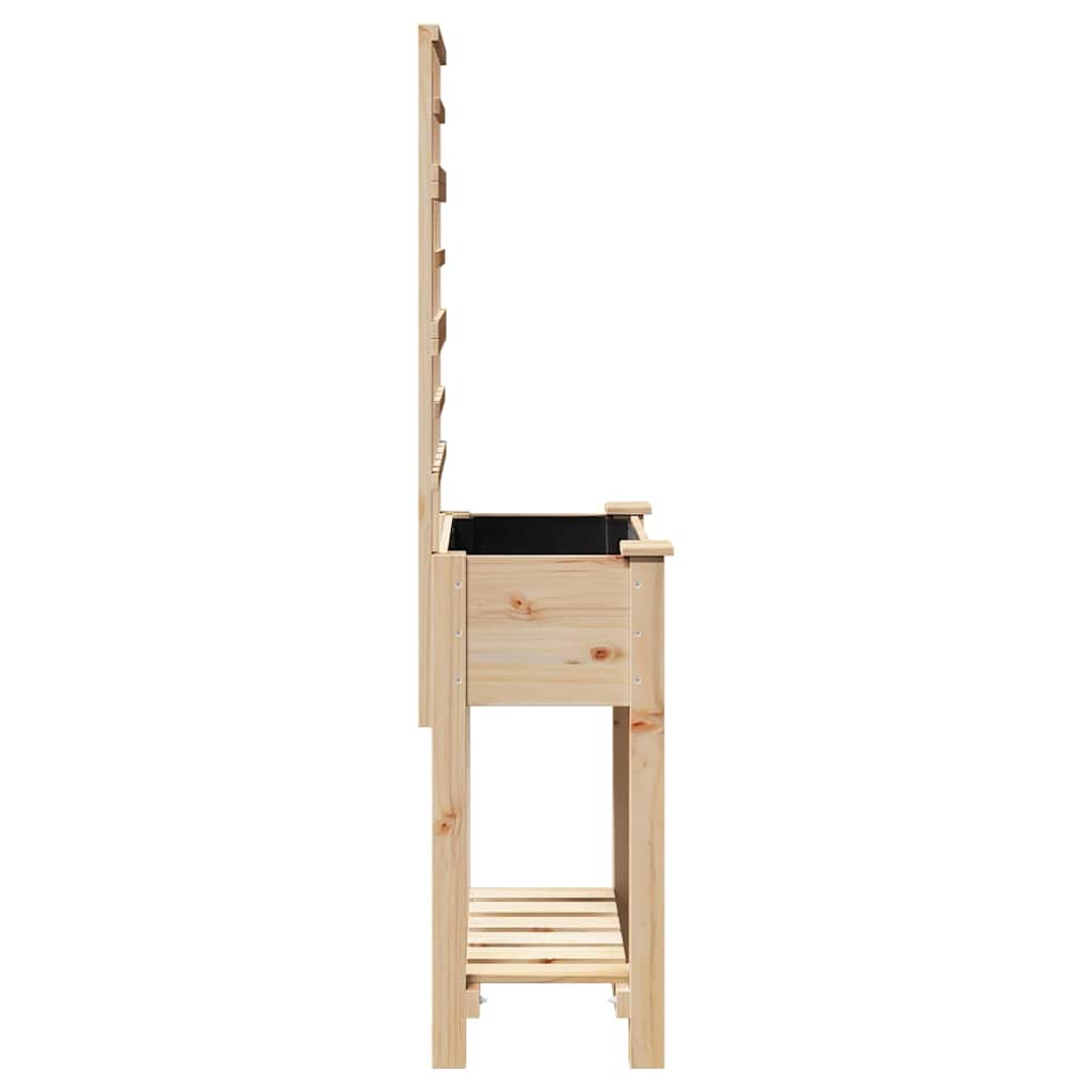 vidaXL Tuin Plantpot Beige 71 x 38 x 152 cm Massief Vurenhout