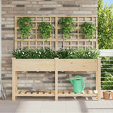 vidaXL Tuin Plantpot Beige 71 x 38 x 152 cm Massief Vurenhout