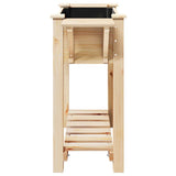 vidaXL Garden Planter Beige 111 x 37 x 76.5 cm Solid Spruce Wood