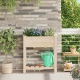 vidaXL Tuin Plantpot Beige 71 x 37 x 76,5 cm Massief Vurenhout