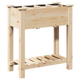 vidaXL Tuin Plantpot Beige 71 x 37 x 76,5 cm Massief Vurenhout
