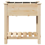 vidaXL Tuin Plantpot Beige 71 x 37 x 76,5 cm Massief Vurenhout