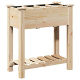 vidaXL Tuin Plantpot Beige 71 x 37 x 76,5 cm Massief Vurenhout