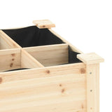 vidaXL Tuin Plantpot Beige 71 x 37 x 76,5 cm Massief Vurenhout