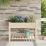vidaXL Tuin Plantpot Beige 71 x 37 x 76,5 cm Massief Vurenhout