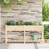 vidaXL Tuin Plantpot Beige 71 x 37 x 76,5 cm Massief Vurenhout