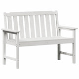 vidaXL Tuinbank Wit 120 x 59 x 88 cm HDPE