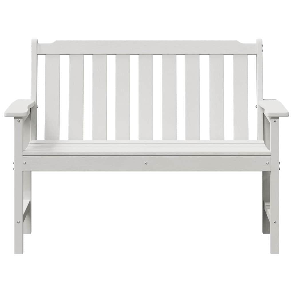 vidaXL Tuinbank Wit 120 x 59 x 88 cm HDPE