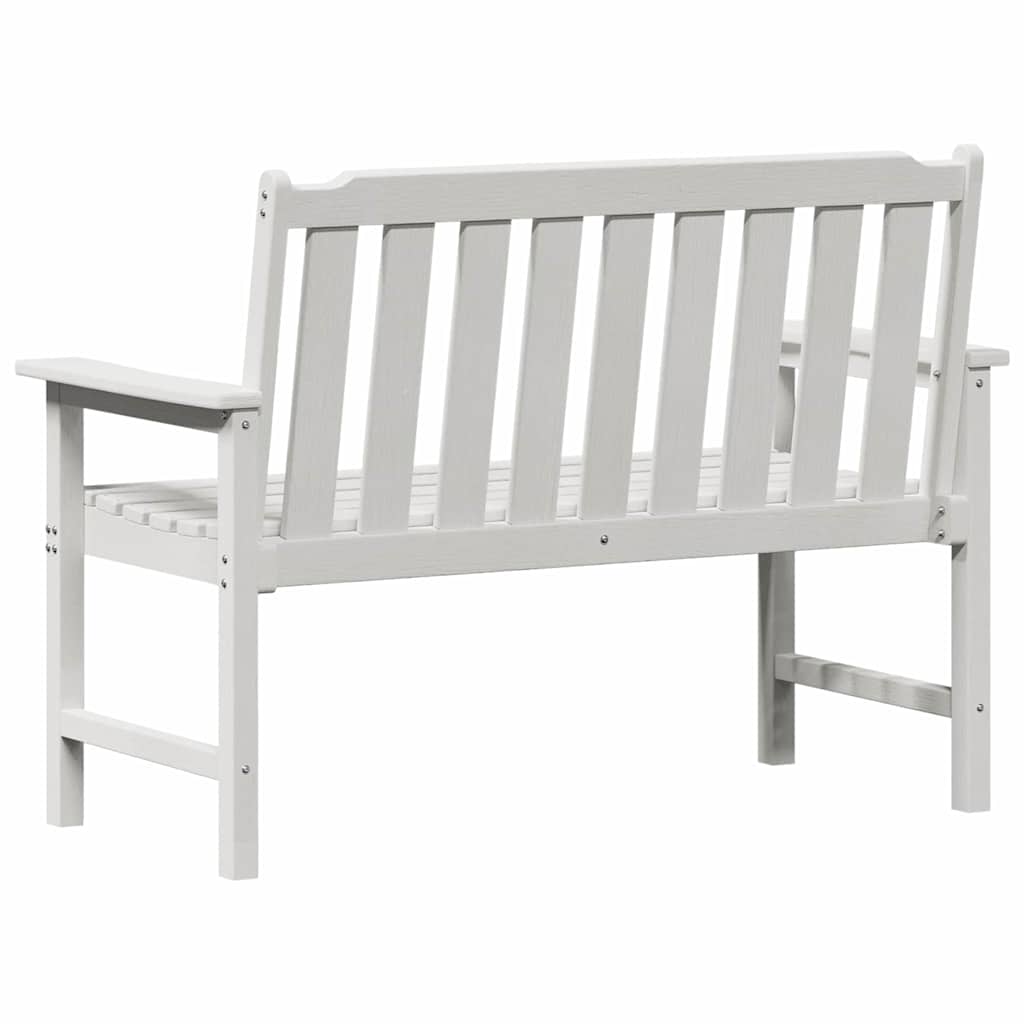 vidaXL Tuinbank Wit 120 x 59 x 88 cm HDPE