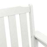 vidaXL Tuinbank Wit 120 x 59 x 88 cm HDPE
