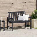 vidaXL Tuinbank Wit 120 x 59 x 88 cm HDPE